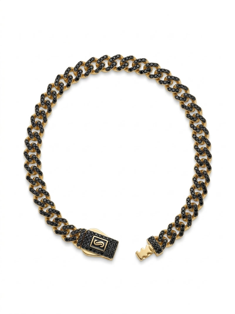 Pulsera de oro 14k diseño Mónaco Chain Edge 5892- 4mm