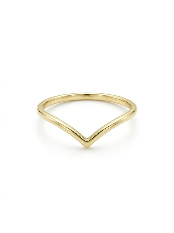 Anillo de oro 14k diseño corona lisa Mod LM549