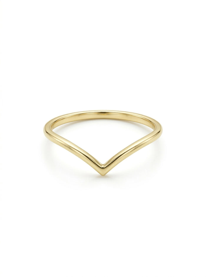 Anillo de oro 14k diseño corona lisa Mod LM549