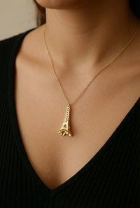 Dije Torre Eiffel de oro 14K