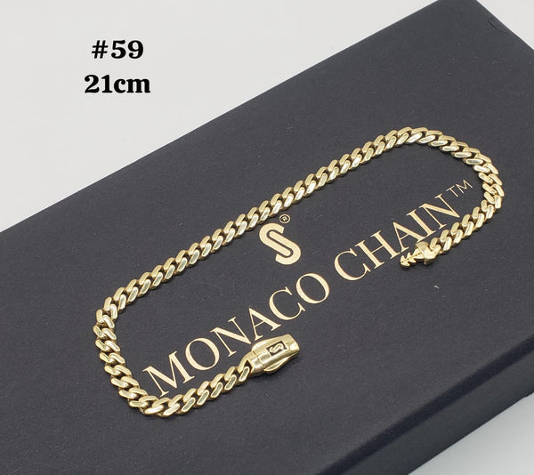 Pulsera de diseñador tejido clásico liso