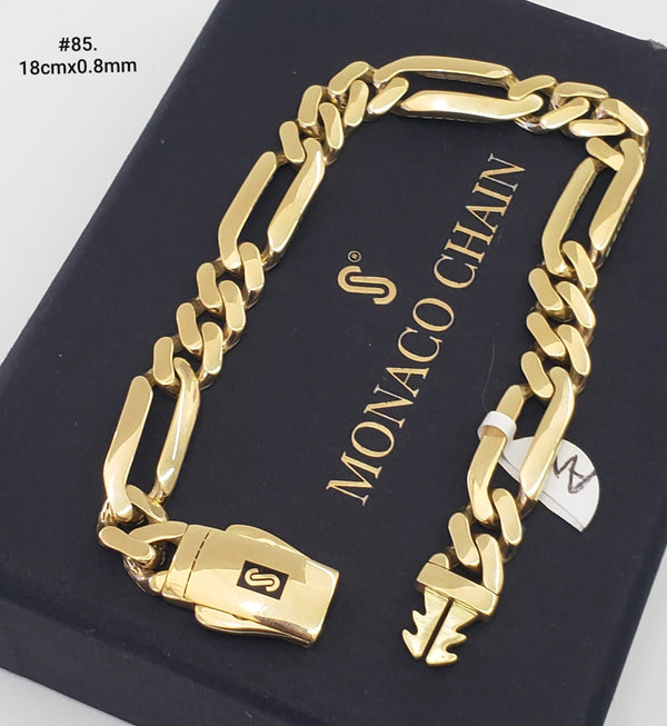 Pulsera fígaro de acabado flex