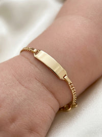 Esclava kids de oro 14k tejido cubana Mod 5461 - 14 cm