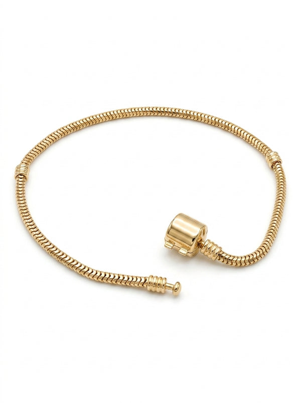 Pulsera de oro 14k diseño para charms Mod 5805 - 18 cm