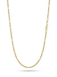 Cadena de oro 14k tejido torsal fígaro hueca mod 5826- 2.5 mm
