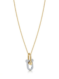 Gargantilla de oro 14k inspirada en tipo diseñador mod 5937 - 45 cm