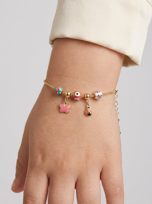 Pulsera de oro 14k tipo diseñador Mod 5626 - 14 cm con ajustador