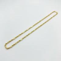 Cadenas torsal fígaro de oro 10k 3mm  Mod. 10839376