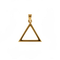 Dije de triángulo de oro 14k - 2 cm