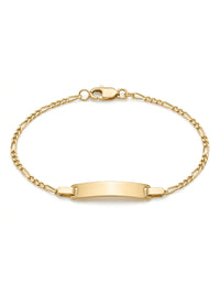 Esclava kids de oro 14k tejido 3x1 ultra delgada Mod 5463 - 14 cm