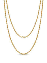 Cadena de oro 14k tejido torsal hueca mod 5907- 2 mm
