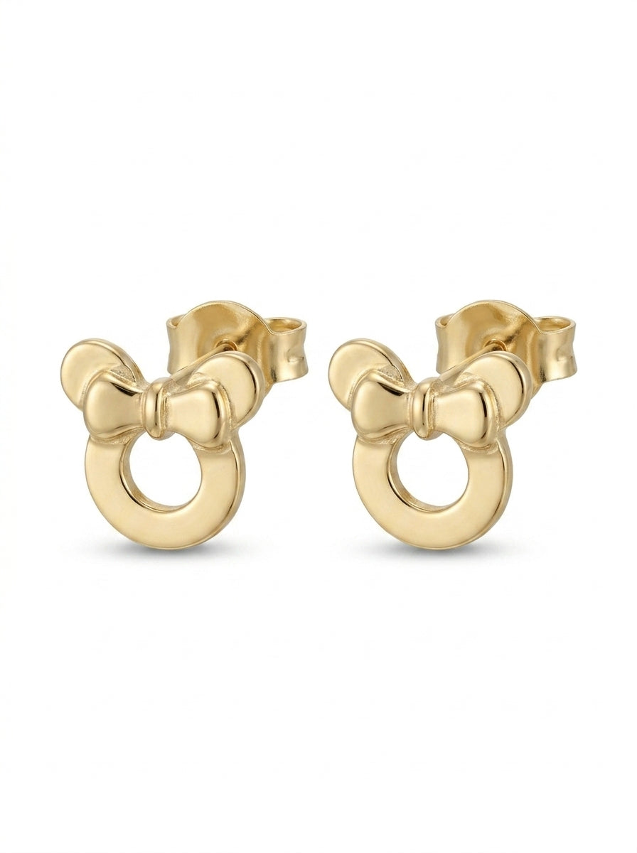 Aretes de oro 14K diseño silueta MM Mod LM5423