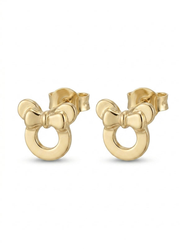 Aretes de oro 14K diseño silueta MM Mod LM5423