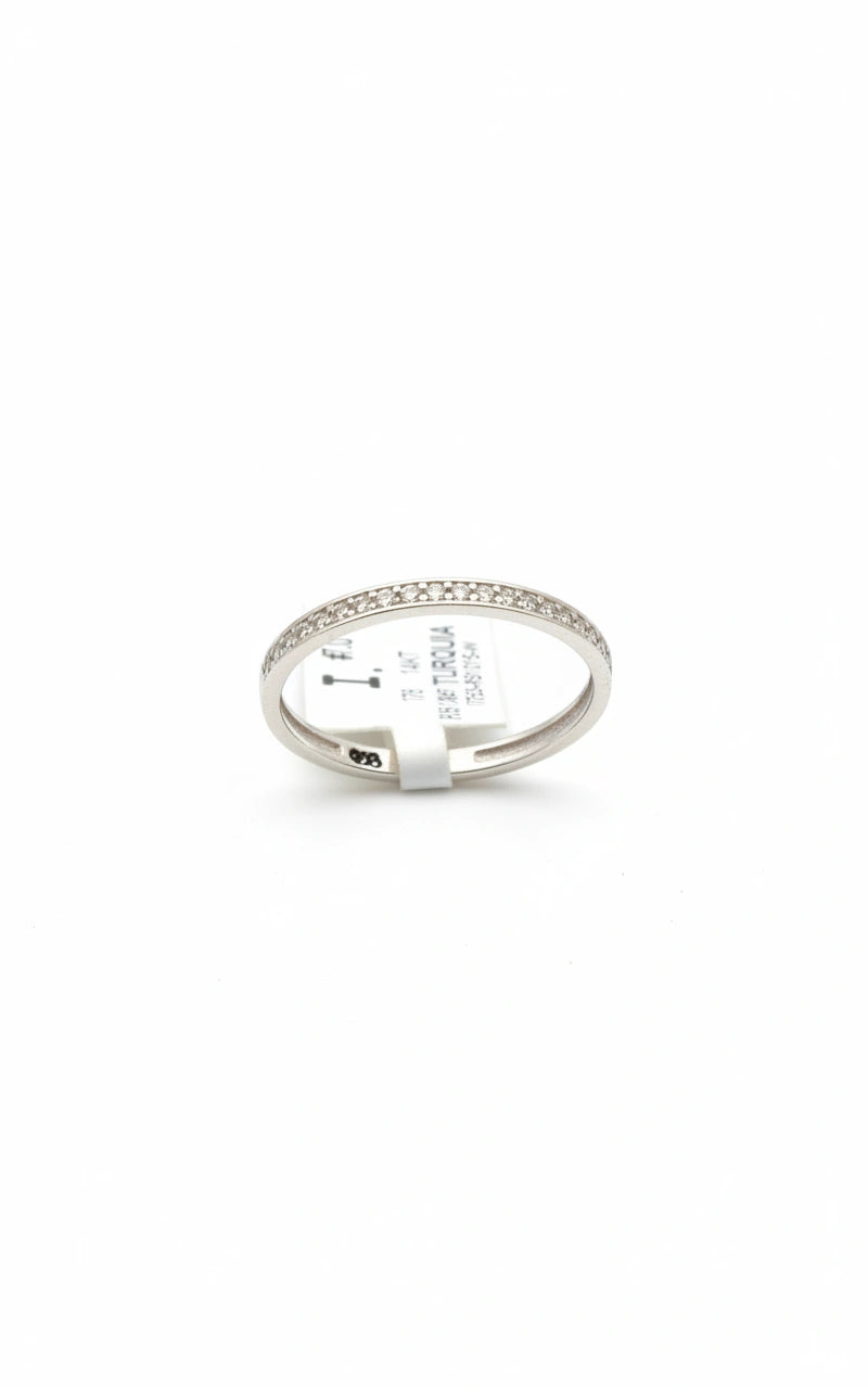 Media churumbela de oro blanco 14k Mod. 7013