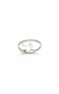 Media churumbela de oro blanco 14k Mod. 7013