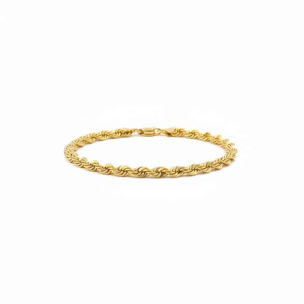 Pulsera torsal de oro 14k 21 cm x 5 mm