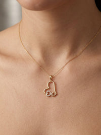 Dije de oro 14k diseño de corazones Mod. 5368 - 1.8 cm