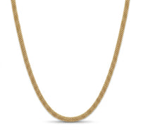 Cadena oro amarillo 14k tejido popcorn mod 5509 18 3 mm
