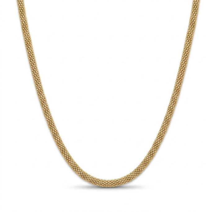 Cadena oro amarillo 14k tejido popcorn mod 5509 18 3 mm