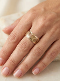 Anillo de oro 14k tipo diseñador Mod 5770