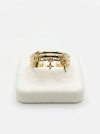 Anillo de oro 14k tipo diseñador  mod 5746