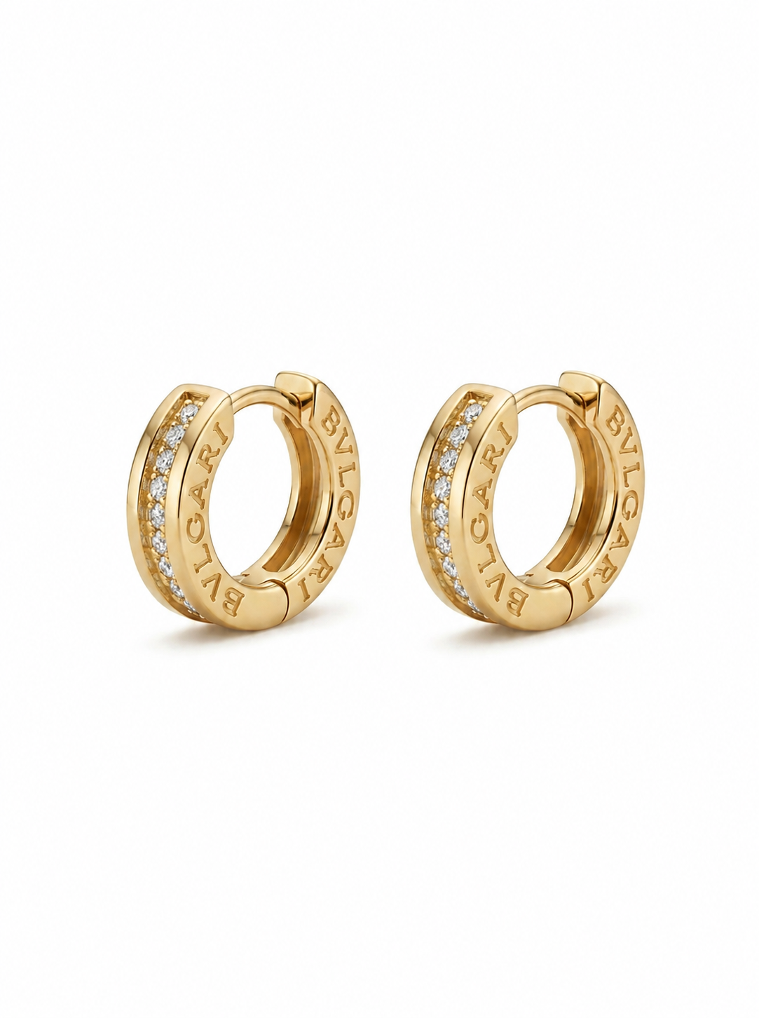 Huggies de oro 14k tipo diseñador Mod 5531