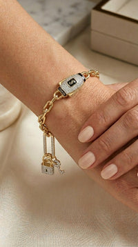 Pulsera de oro 14k de diseñador LM5060 18 cm