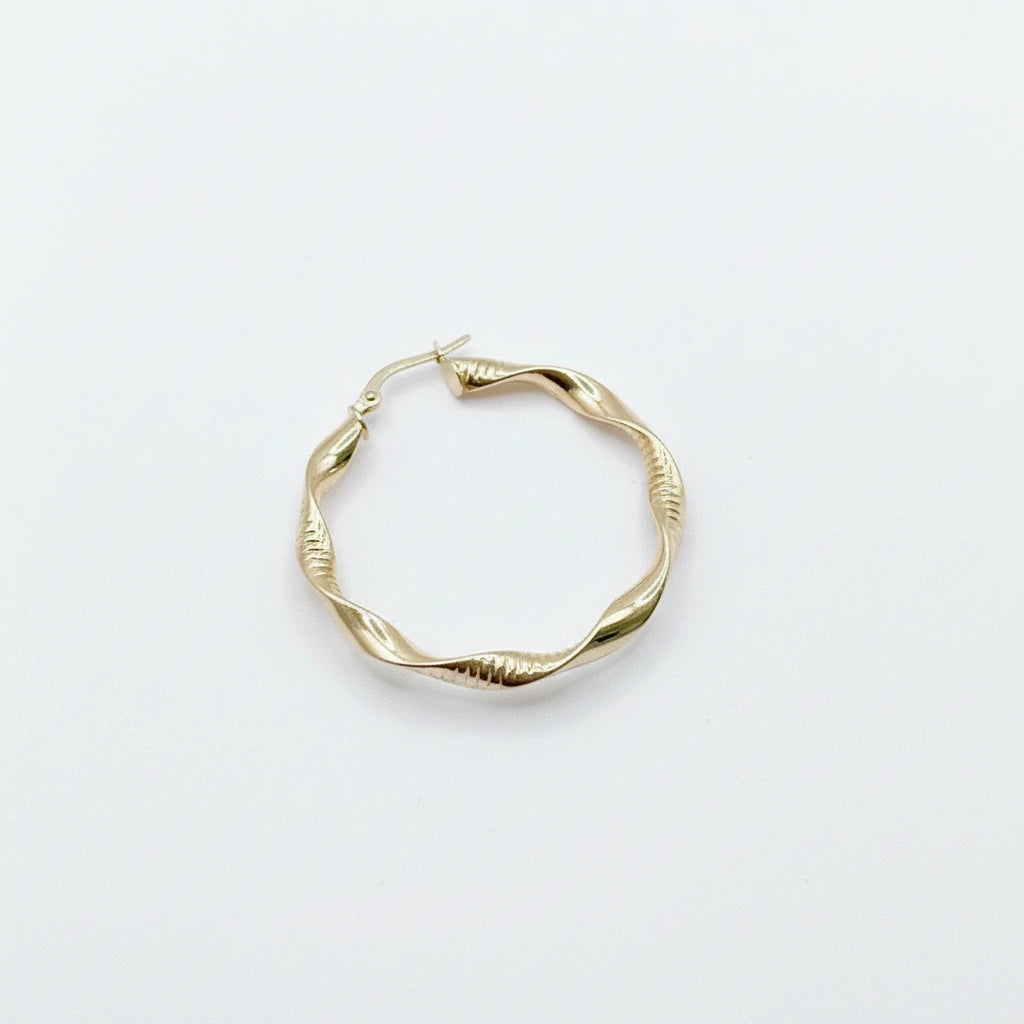 Arracadas torsal de oro 14k Mod. 493534