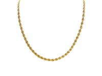 Cadena de oro 14k tejido torsal - 5 mm