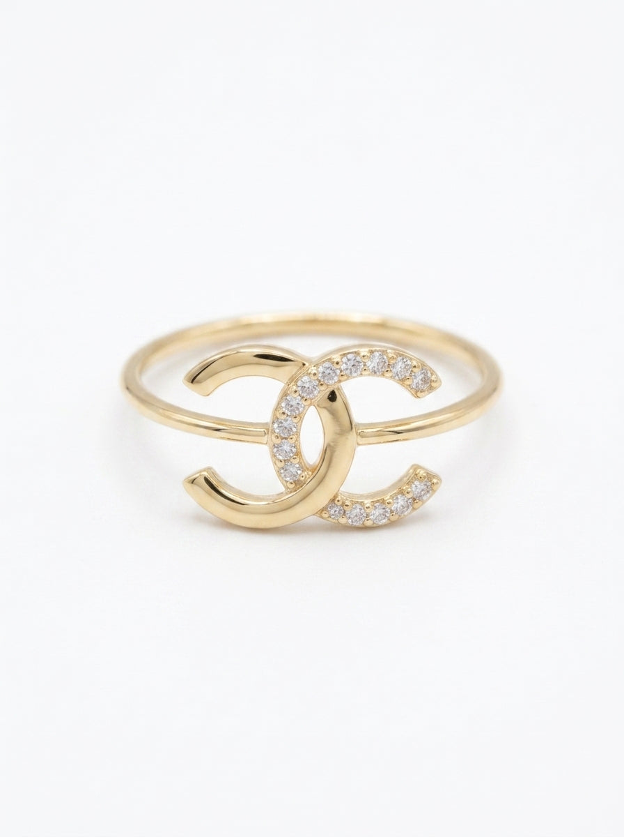 Anillo de oro 14k tipo diseñador Mod 5688