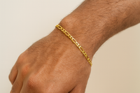 Pulsera 3x1 de oro 10k en medida para caballero Mod.2130