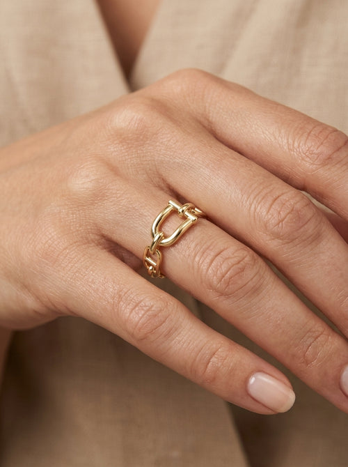 Anillo de oro 10k tipo diseñador mod 5578
