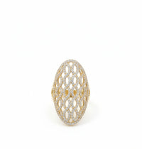 Anillo de panal royale de oro 14k