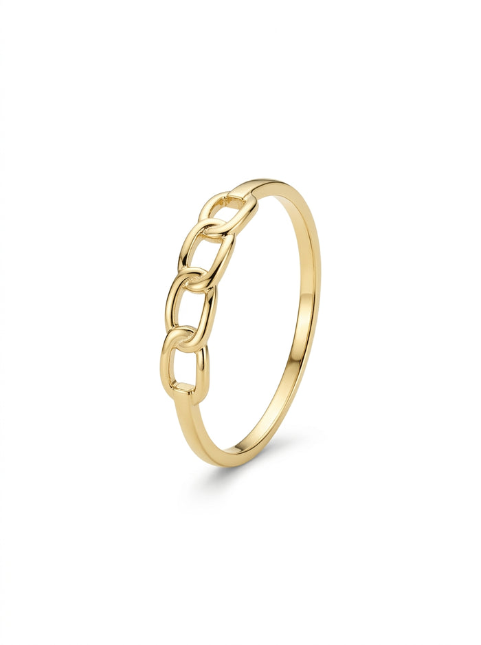 Anillo de oro 14k diseño de eslabones Mod LM5314