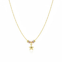 Gargantilla de aros de la suerte con estrella