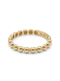 Anillo de oro 14k diseño silueta de bolitas Mod 5859
