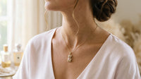 Dije de oro 10k de oso con circonias cortes baguette rosa - 2.3 cm