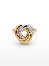 Anillo de oro 14k diseño nudo florentino Mod LM5360