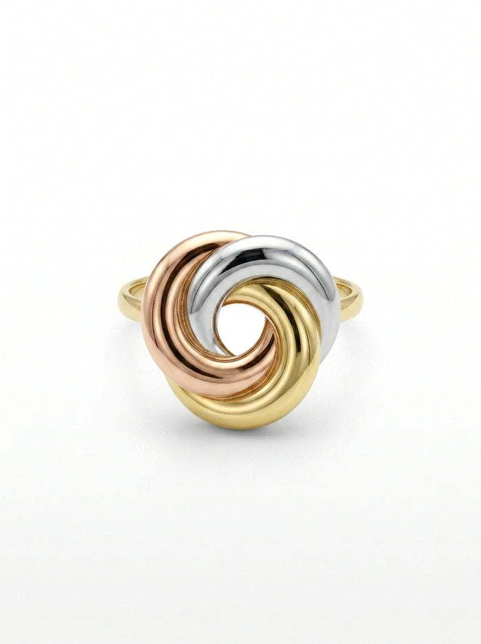 Anillo de oro 14k diseño nudo florentino Mod LM5360