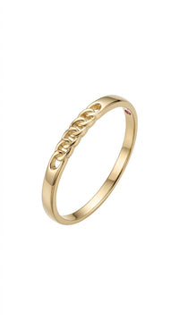 Anillo de Eslabones en Oro 14K Mod 5045