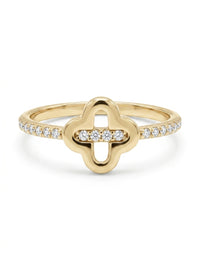 Anillo de oro 10k tipo diseñador mod 5580