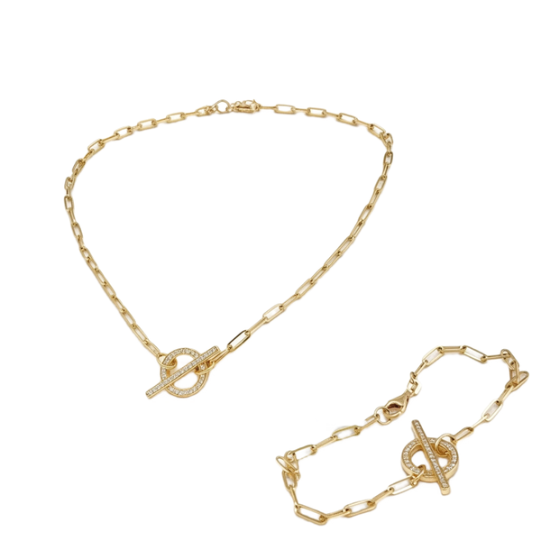 Set de diseñador de oro 14k Mod. 144518