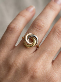 Anillo de oro 14k diseño nudo florentino Mod LM5360