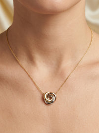 Gargantilla de oro 14k diseño nudo florentino Mod LM5361 45 cm