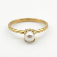 Anillo de oro 14k diseño de perla Mod LM5120