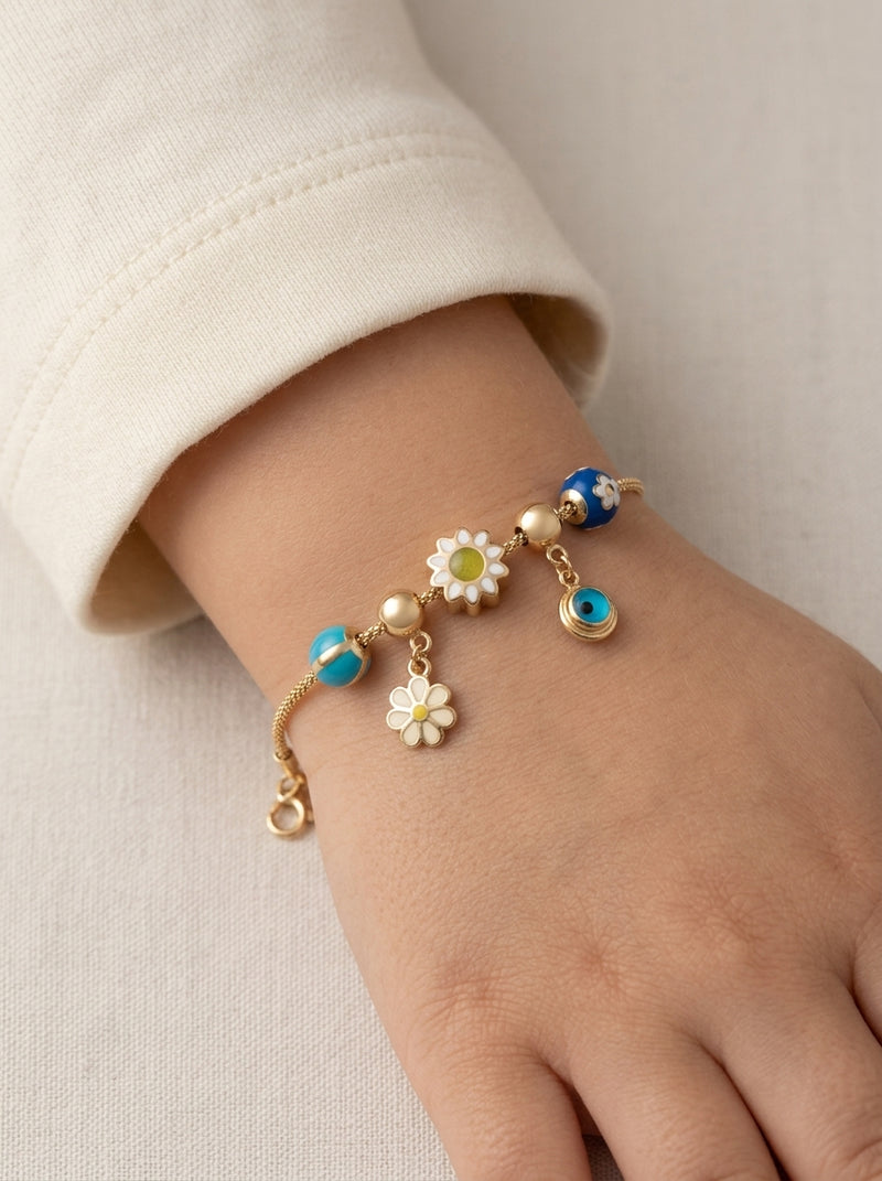 Pulsera de oro 14k tipo diseñador Mod 5624 - 14cm con ajustador