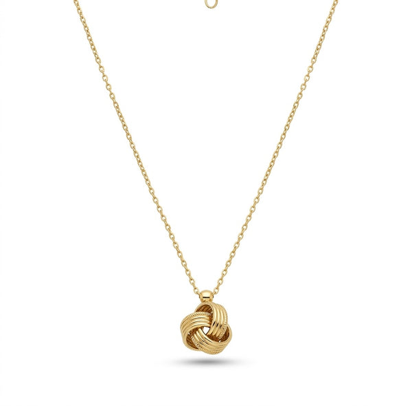 Gargantilla de oro 14k diseño de nudo Mod 5536 - 45 cm