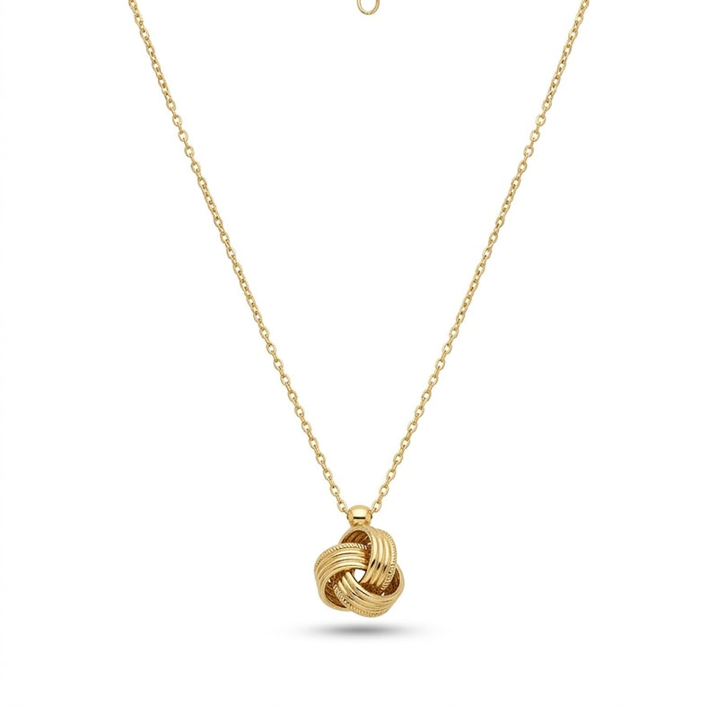 Gargantilla de oro 14k diseño de nudo Mod 5536 - 45 cm