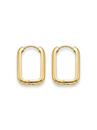 Aretes de oro 14k diseño de eslabón Mod LM5244