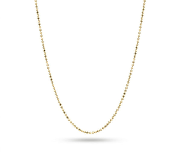 Cadena de oro 14k diseño de bolitas Mod LM5409 - 45 cm x 1 mm
